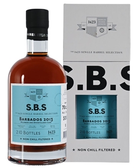 SBS Barbados 2013/2025 Single Barrel Selection 12 år 1423.dk Rom 70 cl 50%